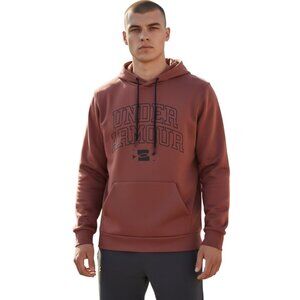 Under Armour Mens Loose Fit ColdGear Hoodie~Size M~Orange/Red Sweatshirt~L11 11